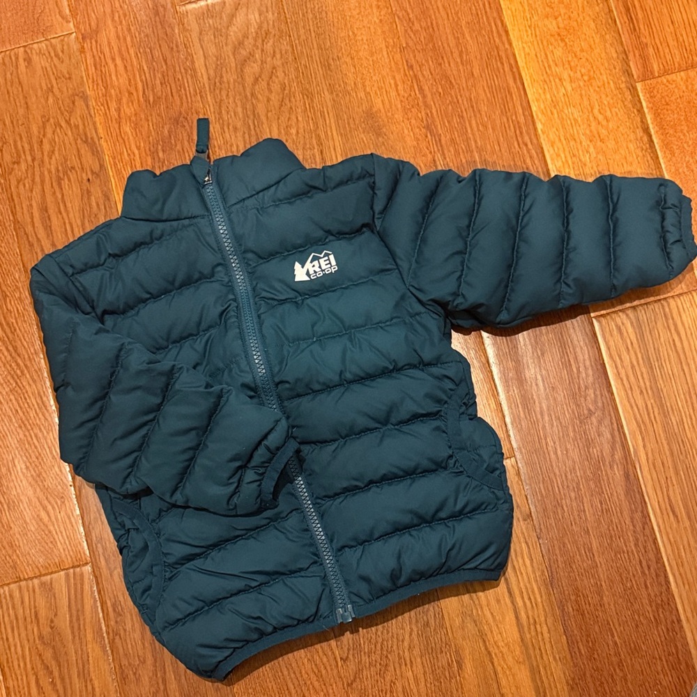 REI Co-op Kids' Puffer Jacket in Deep Teal 3T